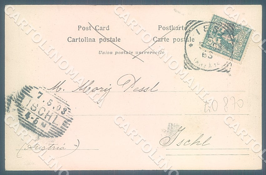 Ancona Iesi Corso Vittorio Emanuele Farmacia cartolina JK7429 – retro