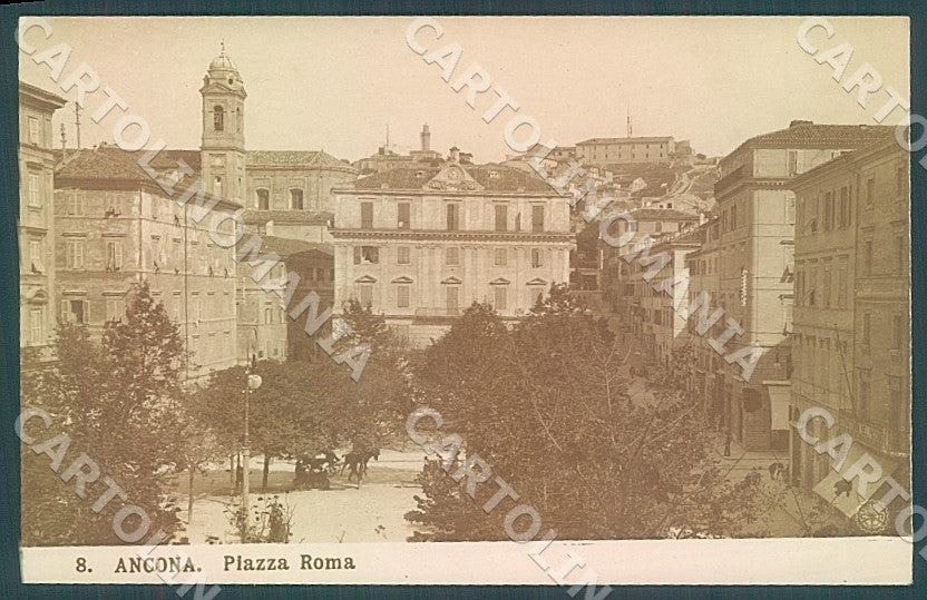 Ancona Città Piazza Roma Foto NPG PIEGHINA cartolina JK7431 – fronte