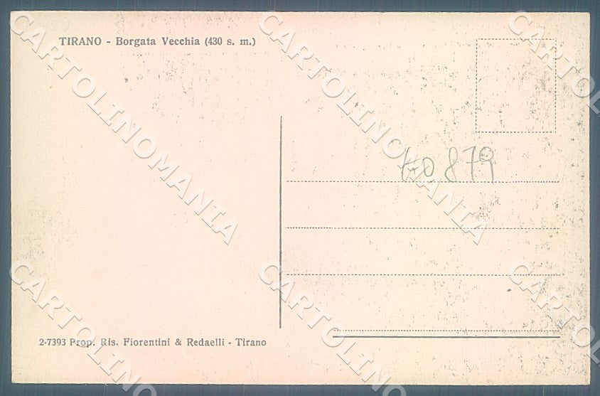 Sondrio Tirano cartolina JK7433 – retro