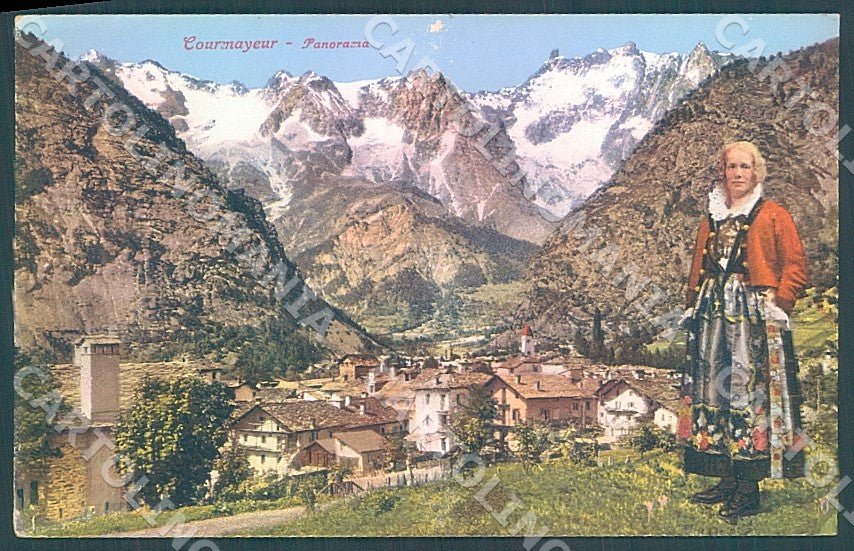 Aosta Courmayeur Costumi cartolina JK7439 – fronte