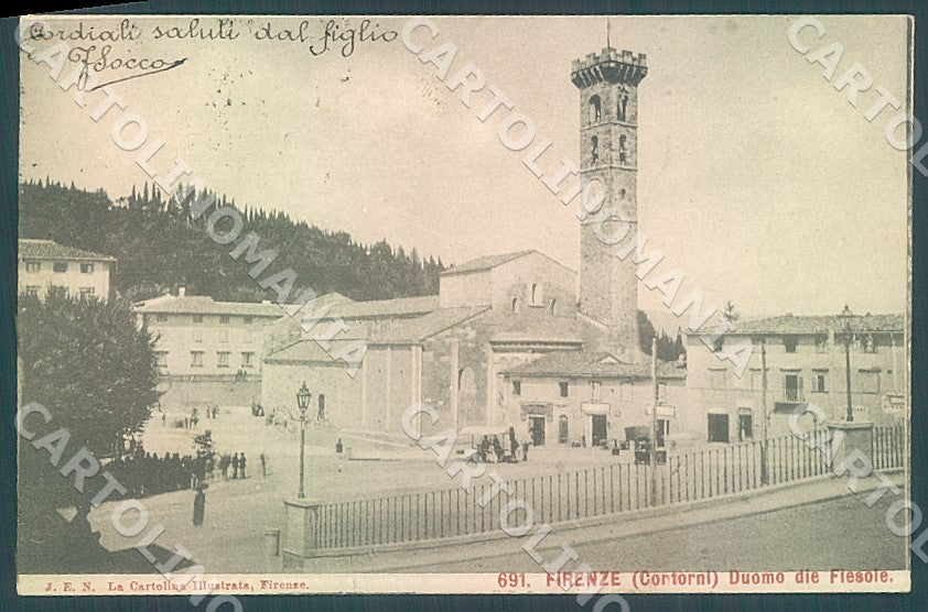 Firenze Fiesole Duomo cartolina JK7442 – fronte