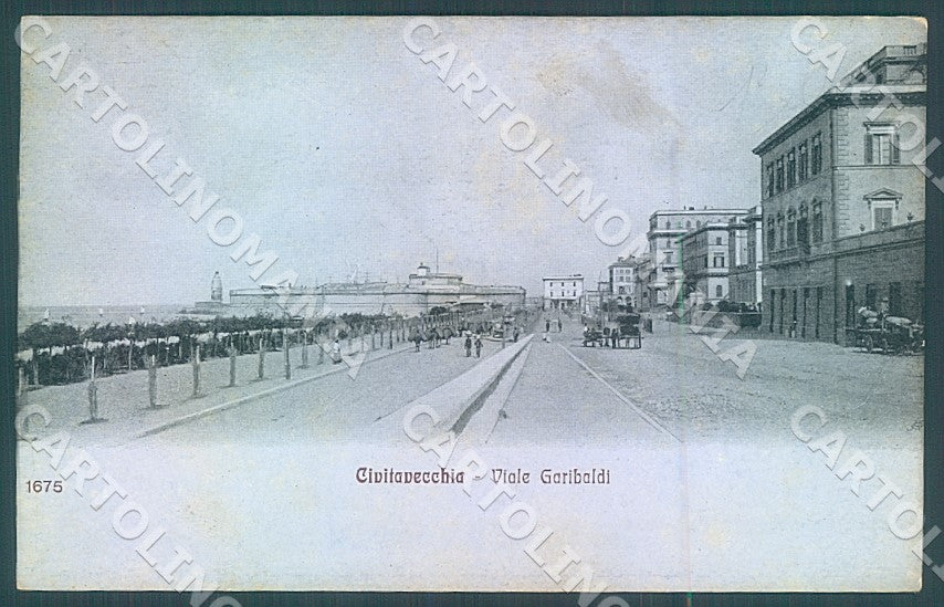 Roma Civitavecchia Viale Garibaldi Alterocca 1675 cartolina JK7444 – fronte