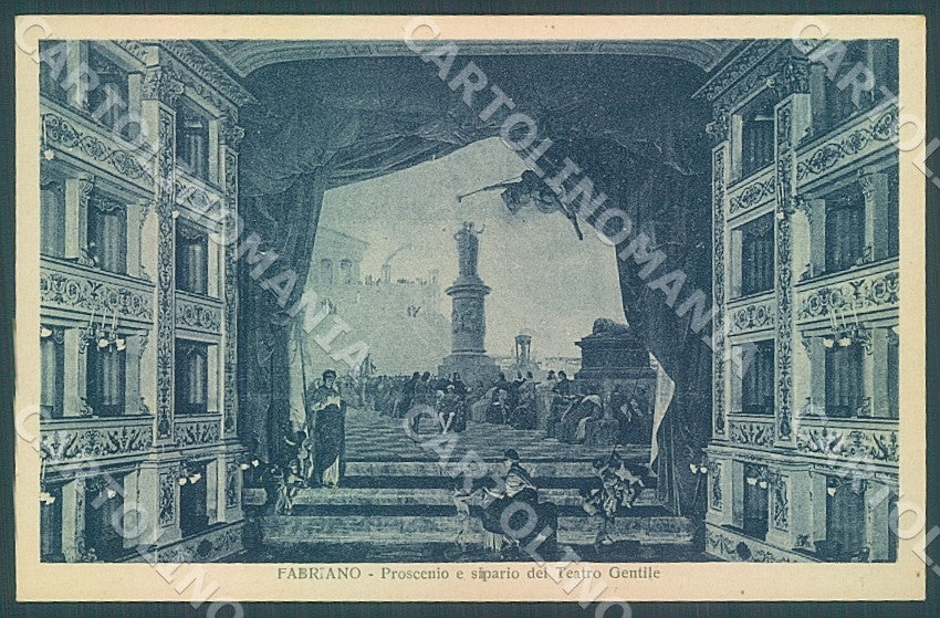 Ancona Fabriano Teatro Gentile cartolina JK7447 – fronte