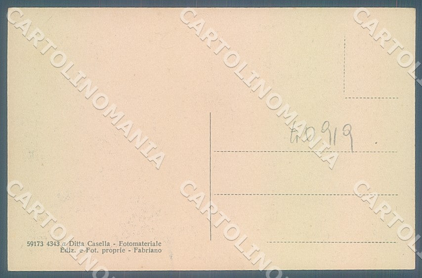 Ancona Fabriano Teatro Gentile cartolina JK7447 – retro