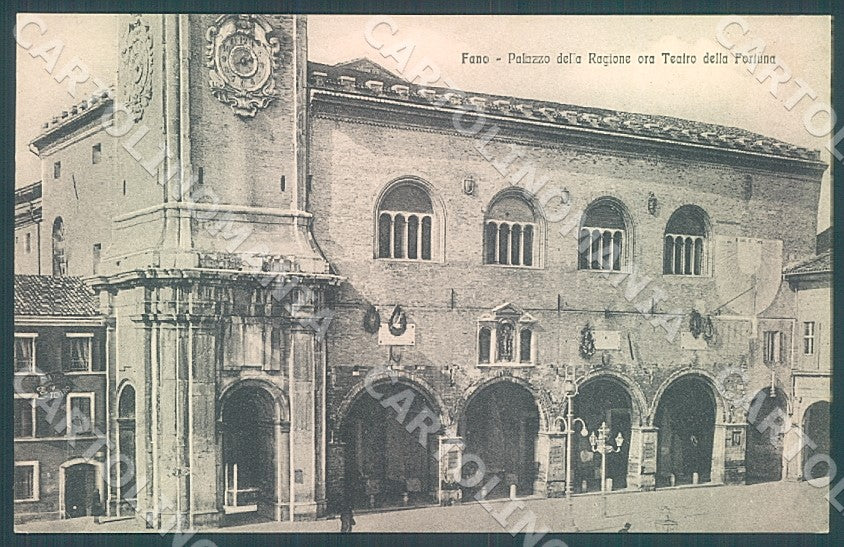 Pesaro Urbino Fano Palazzo Regione Teatro Fortuna cartolina JK7449 – fronte