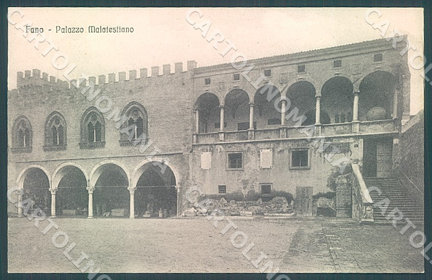 Pesaro Urbino Fano Palazzo Malatestiano cartolina JK7450 – fronte