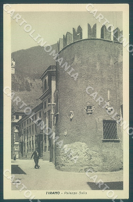 Sondrio Tirano Palazzo Salis cartolina JK7451 – fronte