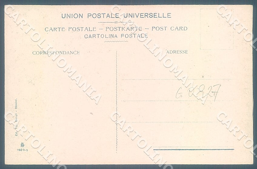 Pesaro Gradara Via Principale cartolina JK7452 – retro