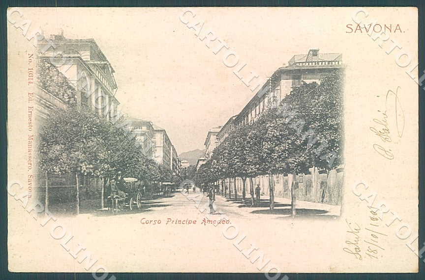 Savona Città Corso Principe Amedeo cartolina JK7456 – fronte