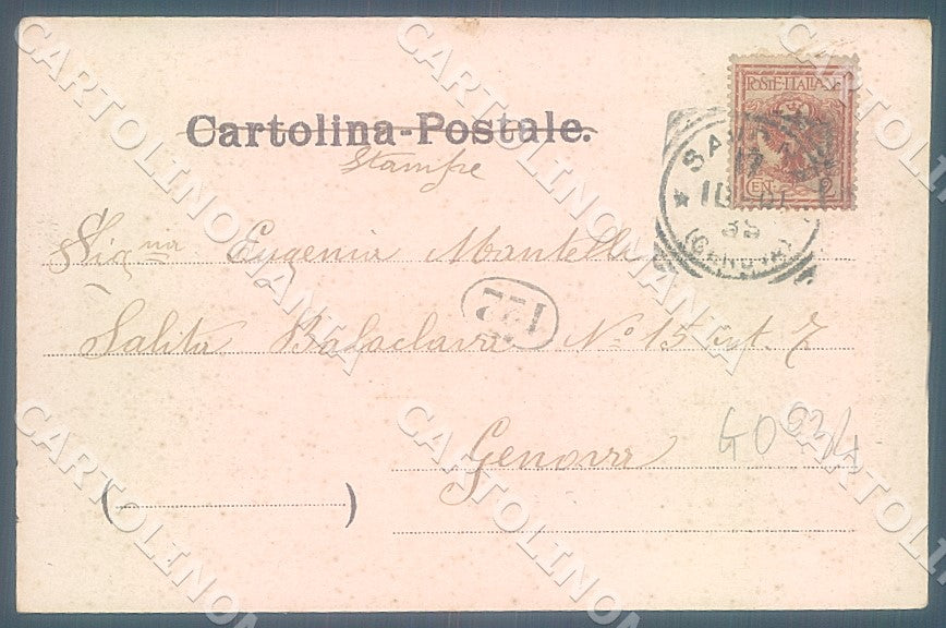 Savona Città Corso Principe Amedeo cartolina JK7456 – retro
