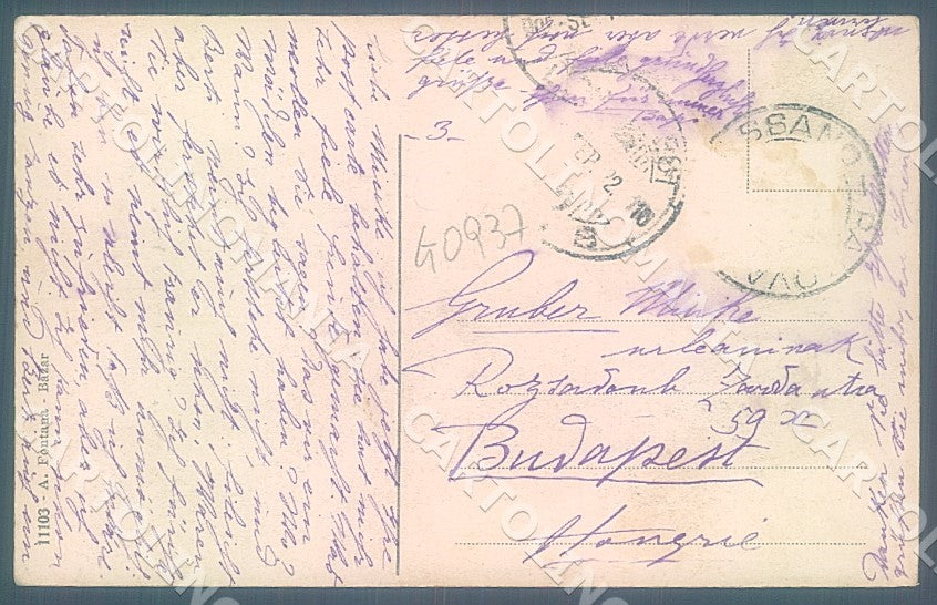 Vicenza Bassano Municipio Via Umberto I Oreficeria cartolina JK7457 – retro
