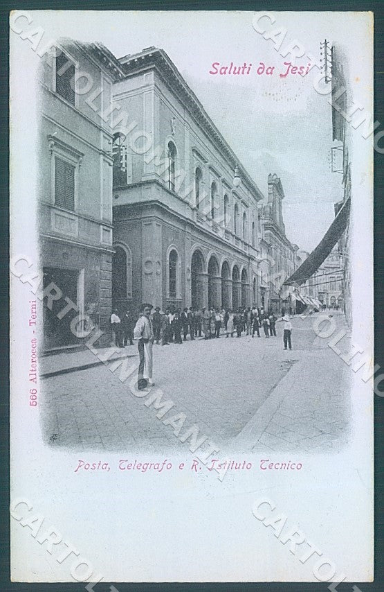 Ancona Iesi Poste Istituto Tecnico Alterocca 566 cartolina JK7458 – fronte