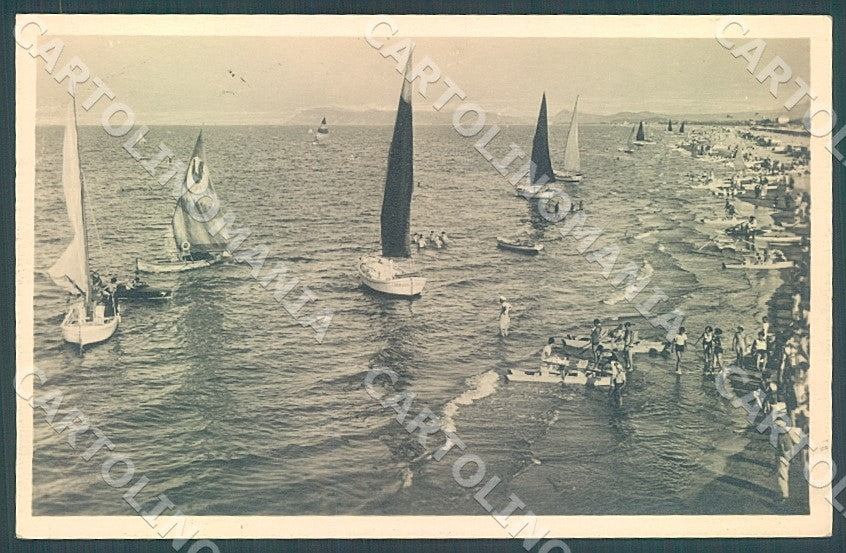 Rimini Riccione Spiaggia Perla Adriatico Foto cartolina JK7468 – fronte