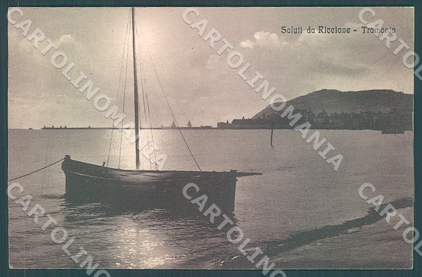 Rimini Riccione Tramonto cartolina JK7471 – fronte