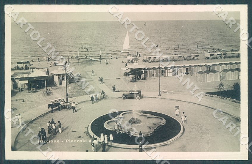 Rimini Riccione Piazzale a Mare Foto cartolina JK7476 – fronte