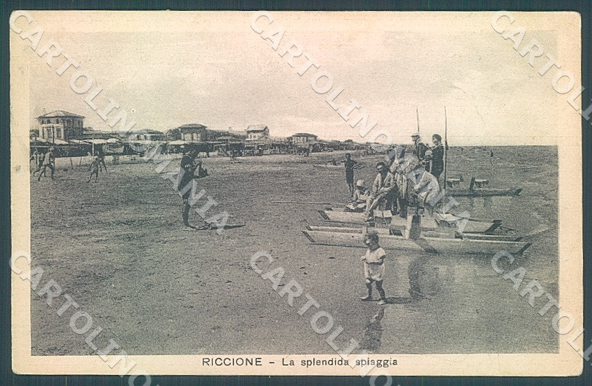 Rimini Riccione Spiaggia cartolina JK7489 – fronte