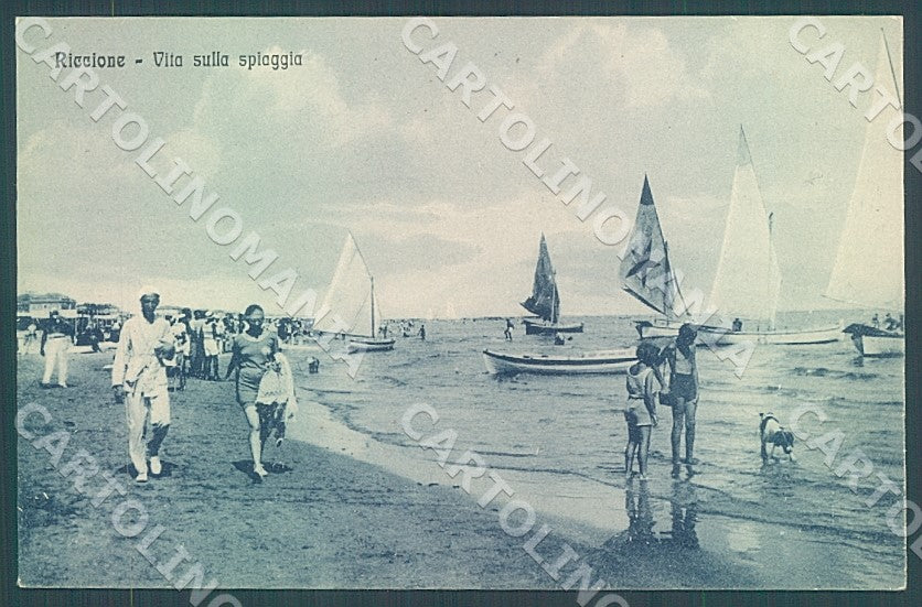 Rimini Riccione Spiaggia cartolina JK7503 – fronte