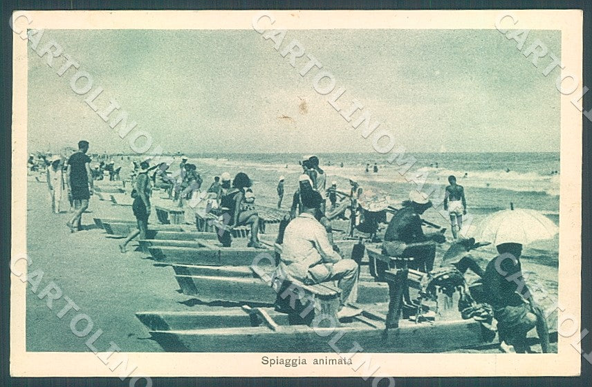 Rimini Riccione Spiaggia cartolina JK7504 – fronte
