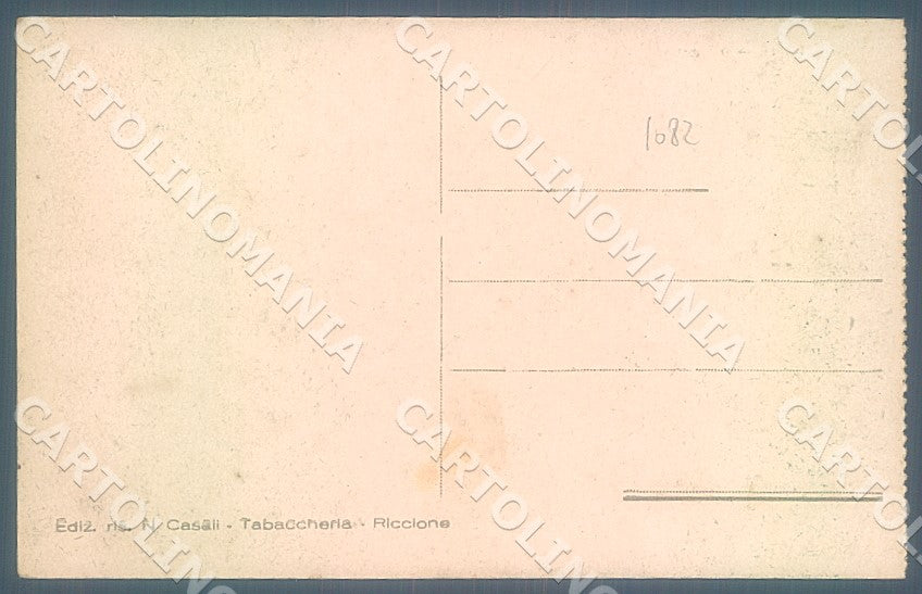 Rimini Riccione Porto cartolina JK7515 – retro