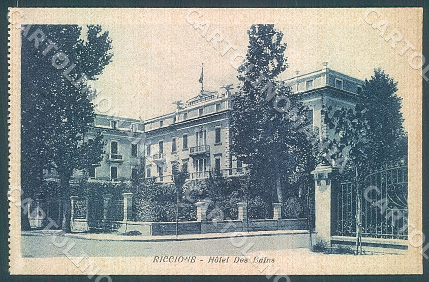 Rimini Riccione Hotel des Bains cartolina JK7520 – fronte