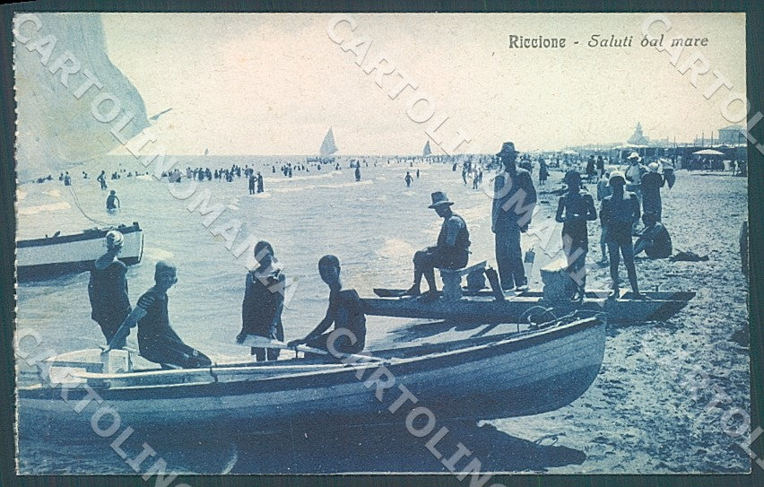 Rimini Riccione Spiaggia cartolina JK7521 – fronte