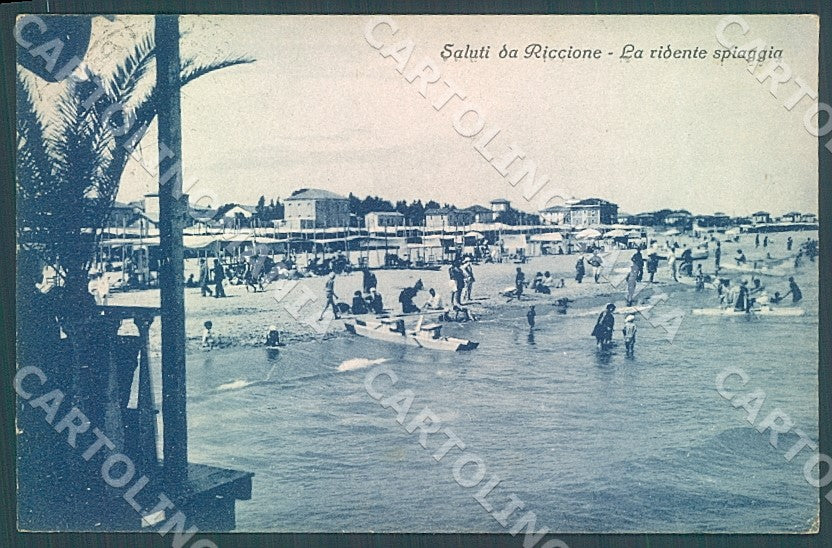 Rimini Riccione Spiaggia cartolina JK7522 – fronte