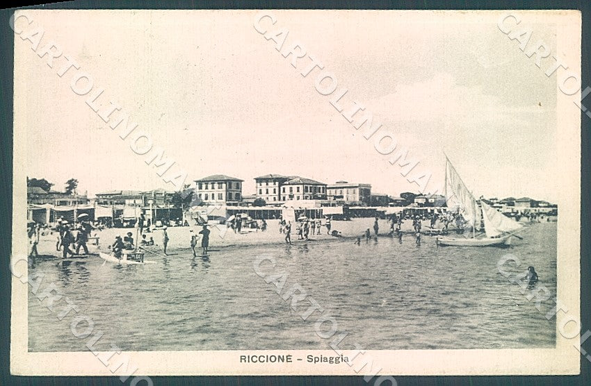Rimini Riccione Spiaggia cartolina JK7525 – fronte