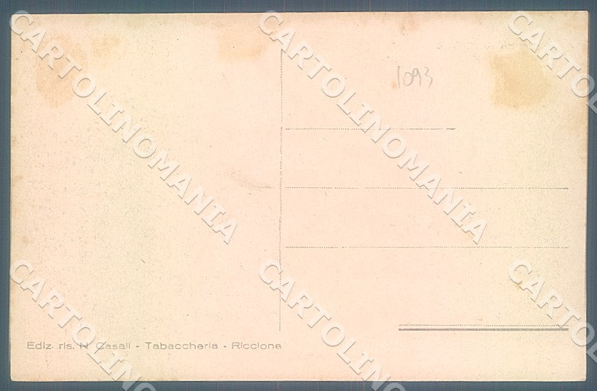 Rimini Riccione Spiaggia cartolina JK7526 – retro