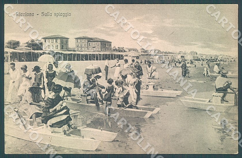 Rimini Riccione Spiaggia cartolina JK7530 – fronte