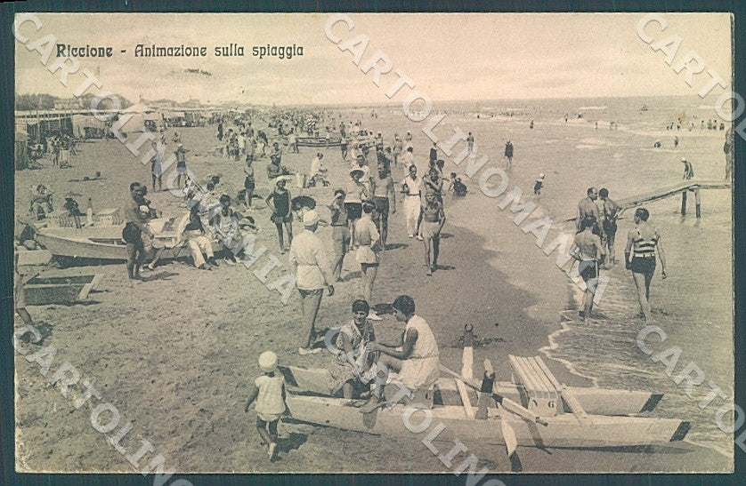 Rimini Riccione Spiaggia cartolina JK7531 – fronte