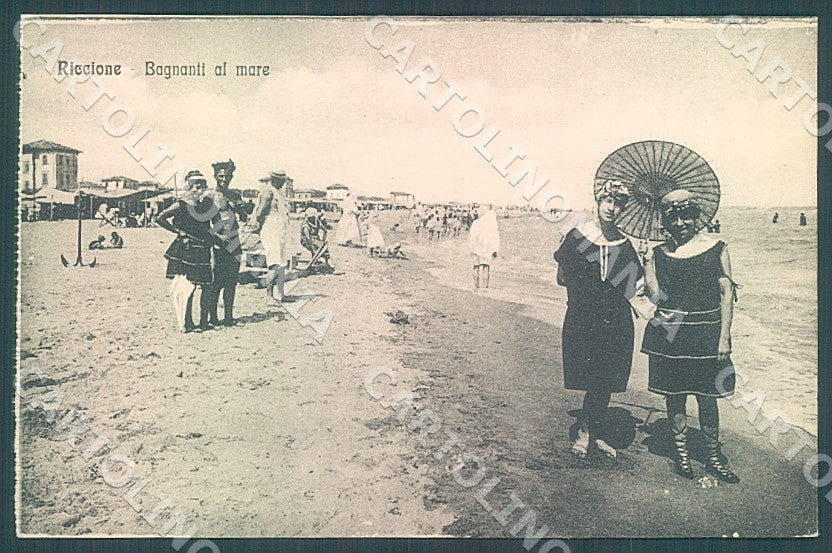 Rimini Riccione Spiaggia cartolina JK7533 – fronte