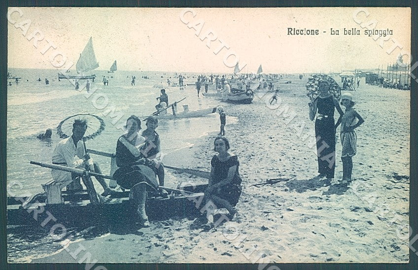 Rimini Riccione Spiaggia cartolina JK7535 – fronte