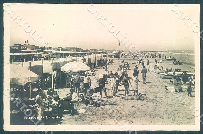 Rimini Riccione Spiaggia Foto cartolina JK7536 – fronte