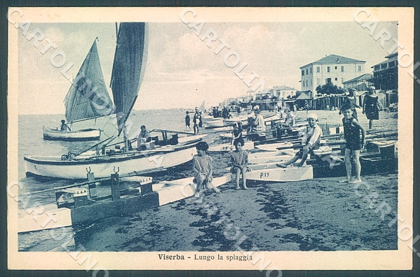 Rimini Viserba Spiaggia cartolina JK7541 – fronte