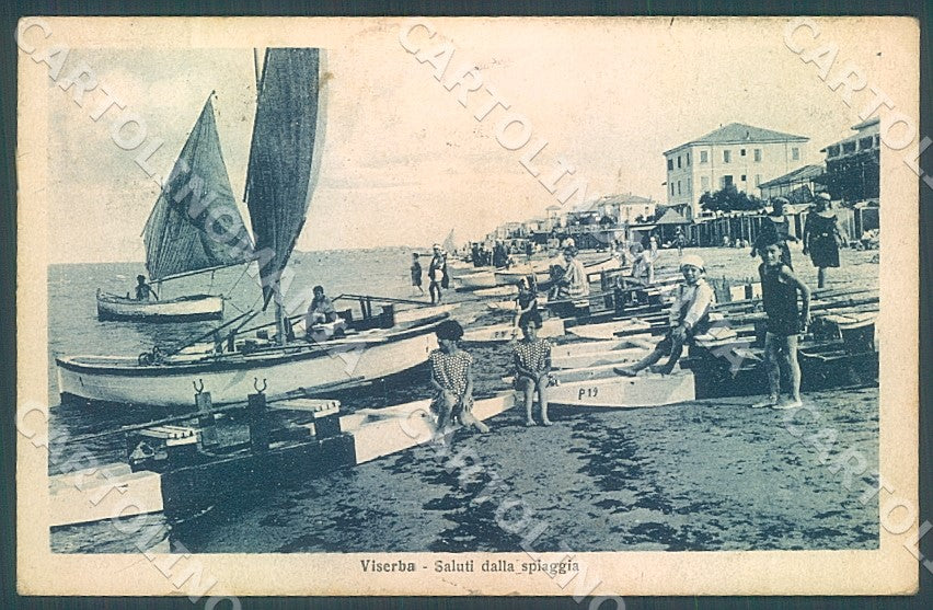 Rimini Viserba Spiaggia cartolina JK7543 – fronte