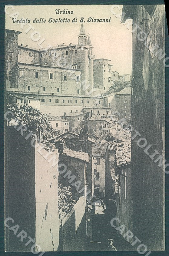Pesaro Urbino Scalette di San Giovanni cartolina JK7548 – fronte