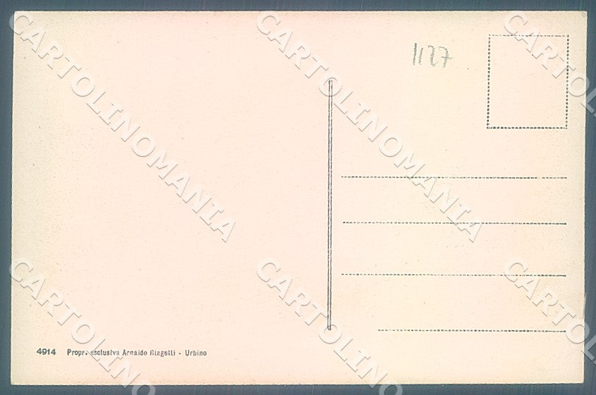 Pesaro Urbino Scalette di San Giovanni cartolina JK7548 – retro