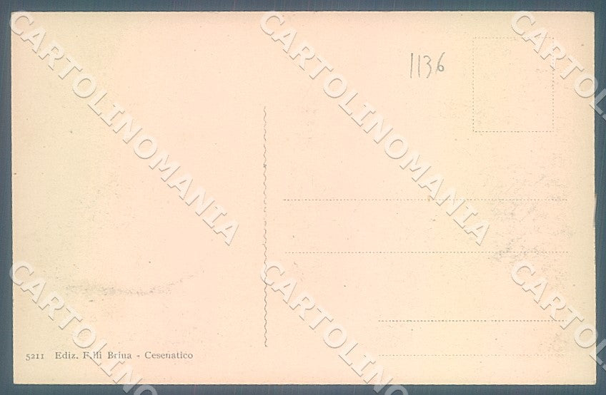 Forlì Cesena Cesenatico Spiaggia cartolina JK7551 – retro