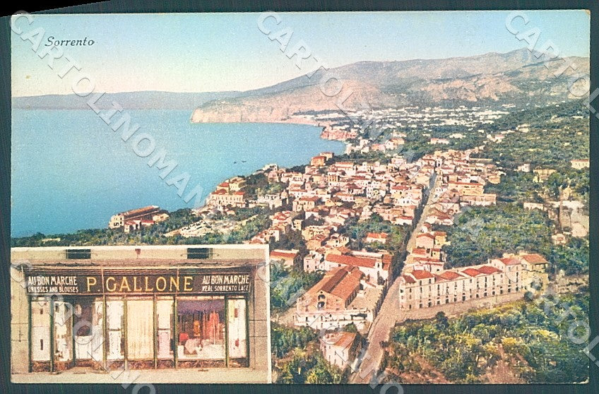 Napoli Sorrento Negozio Gallone cartolina JK7554 – fronte