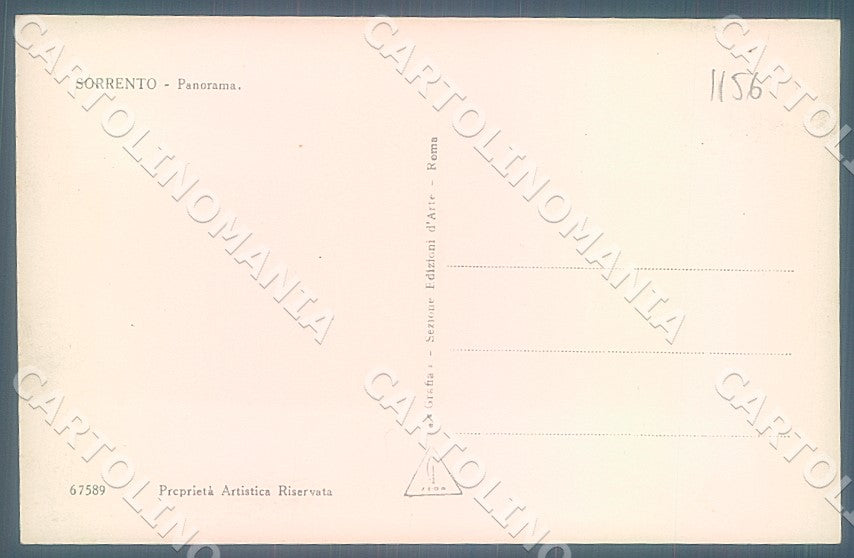 Napoli Sorrento Panorama Foto cartolina JK7560 – retro