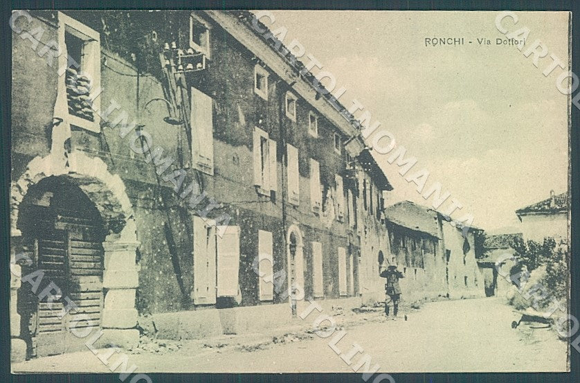 Gorizia Ronchi dei Legionari Via Dottori WW1 cartolina JK7564 – fronte
