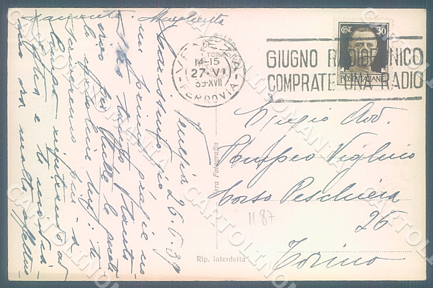 Venezia Lido Cinema Fascismo Foto cartolina JK7570 – retro