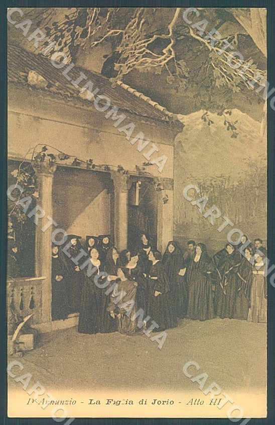 Gabriele D'Annunzio La Figlia di Iorio Alterocca cartolina JK7575 – fronte