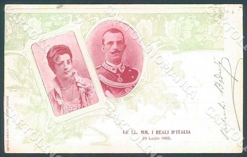 Reali Savoia Commemorativa 29 Luglio 1900 cartolina JK7580 – fronte