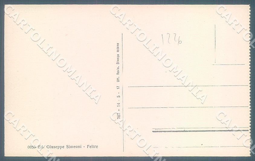 Belluno Feltre Via Tezze cartolina JK7582 – retro