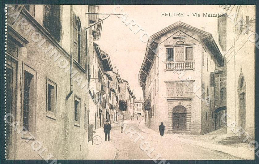 Belluno Feltre Via Mezzaterra cartolina JK7586 – fronte