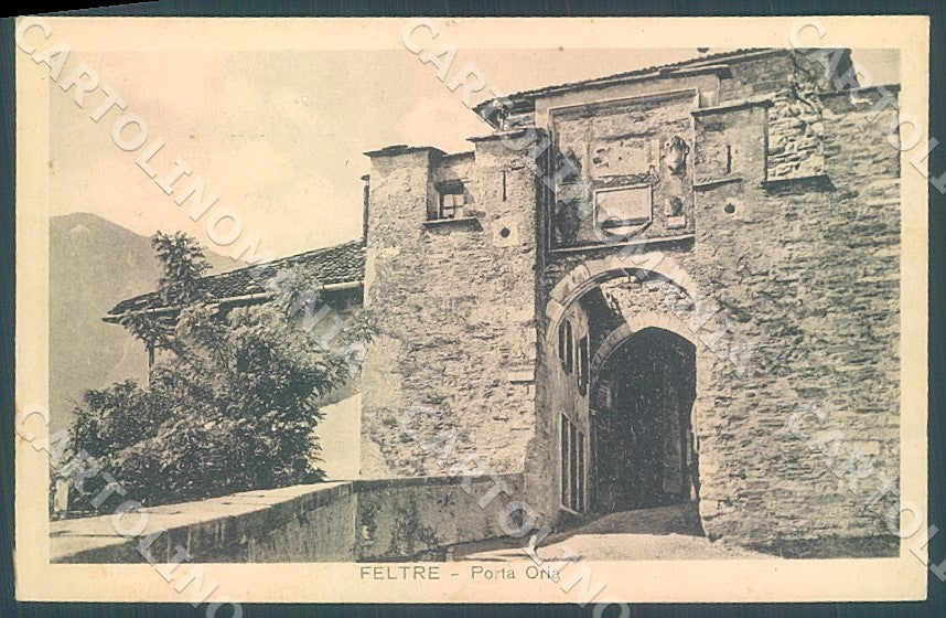 Belluno Feltre Porta Oria cartolina JK7588 – fronte