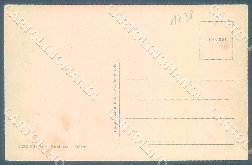 Belluno Feltre Porta Oria cartolina JK7588 – retro