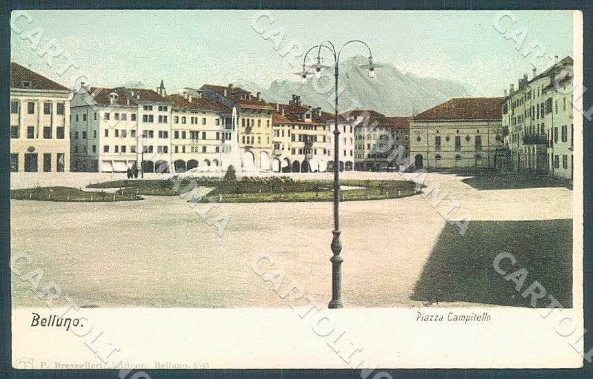 Belluno Città Piazza Campitello cartolina JK7593 – fronte