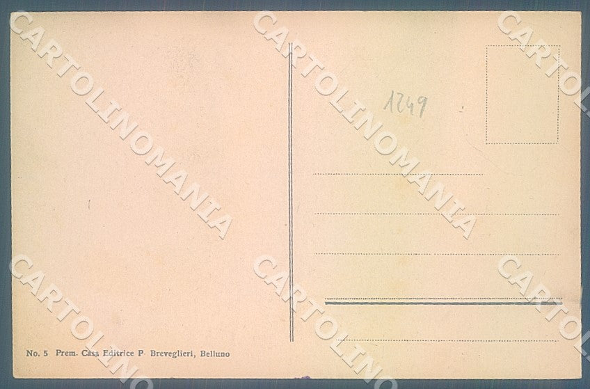 Belluno Città Piazza Duomo Palazzo della Prefettura cartolina JK7594 – retro